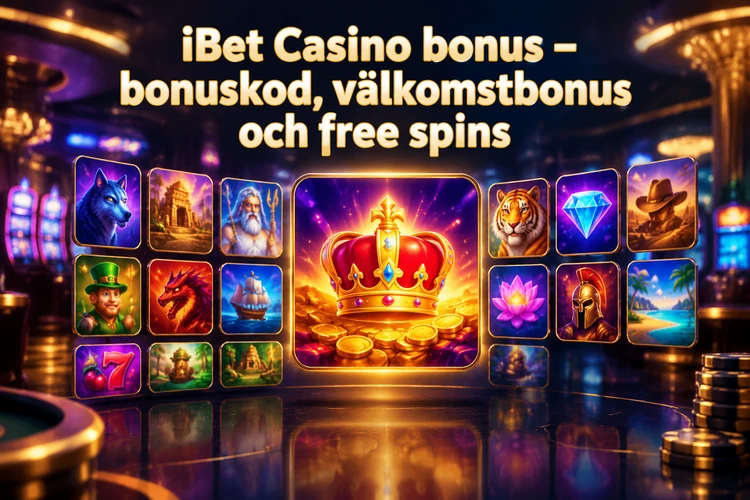 iBet Casino bonus - bonuskod, välkomstbonus och free spins