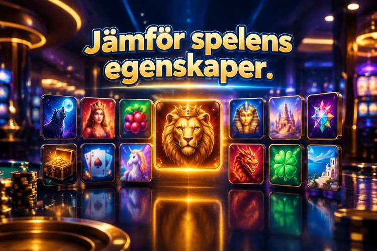 Jämför spelens egenskaper