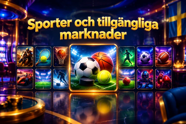 Sporter och tillgängliga marknader